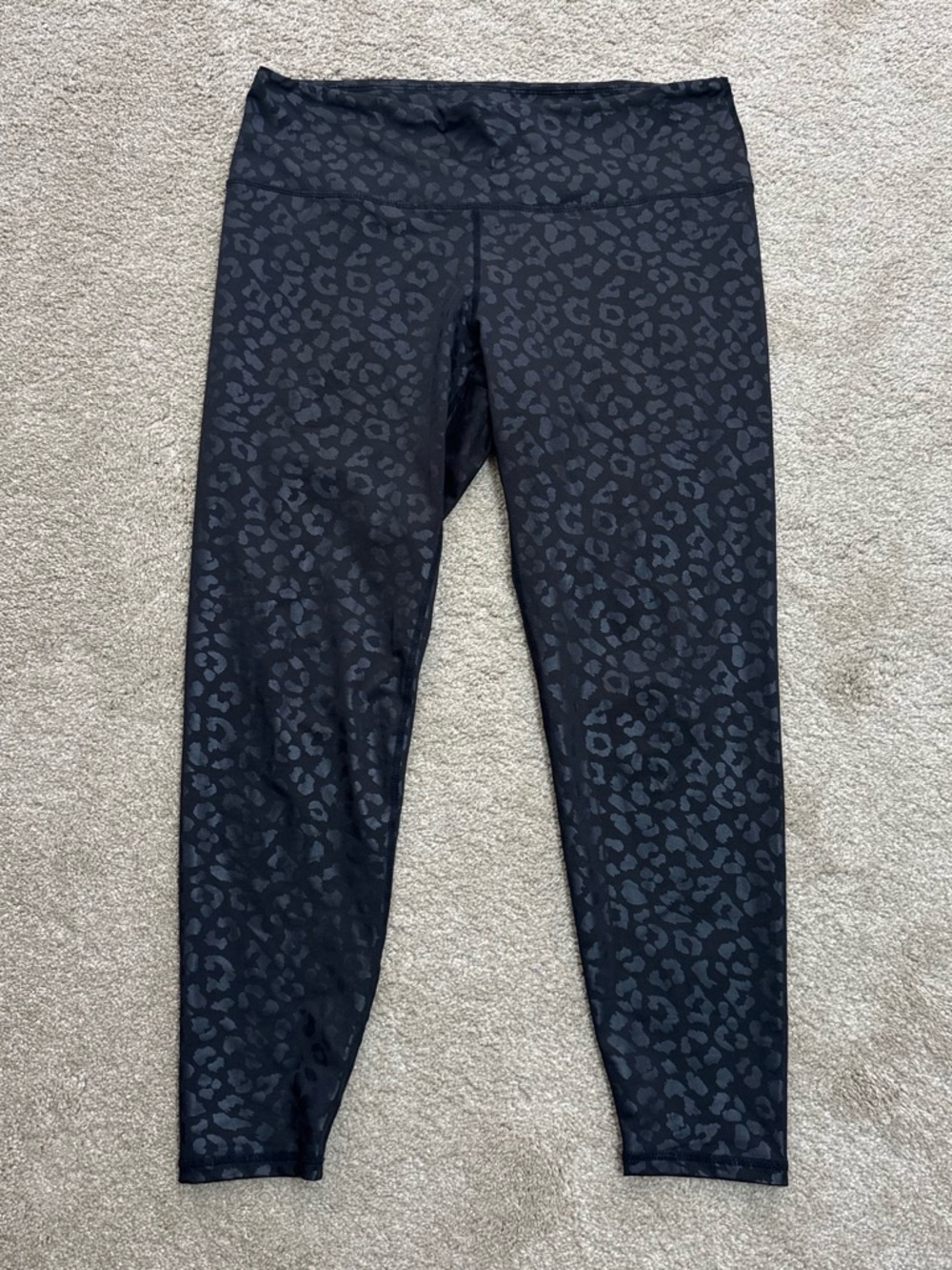 Women’s Black Leopard Print Swim Leggings